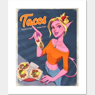 Tacos are my favorite Posters and Art